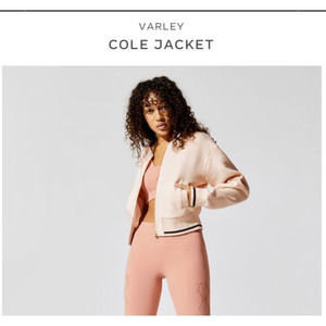 Anthropologie Athletic Varley Bomber Jacket  M